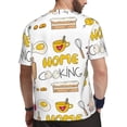 thumbnail image 2 of Rocae Home Cooking for Men's Mesh Quick-Dry Short Sleeve Workout T-Shirt,Mens Crew Neck Tee Lightweight Soft Classic T Shirts XX-Large, 2 of 9