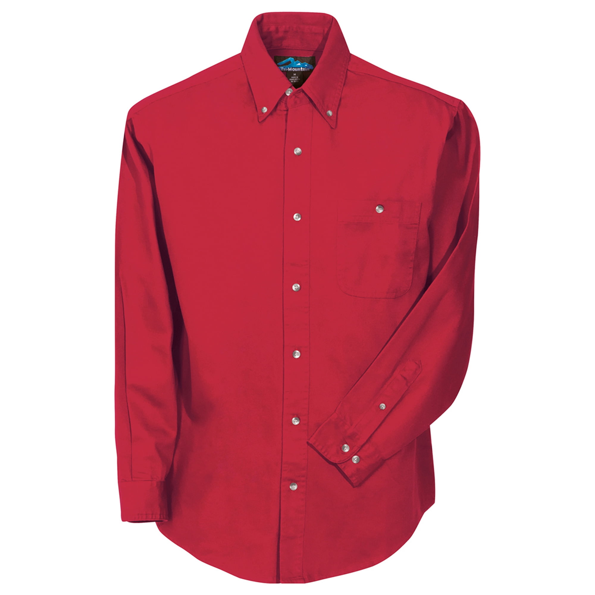 Tri-Mountain - Tri-Mountain Men's Big And Tall Heavyweight Dress Shirt - Walmart.com