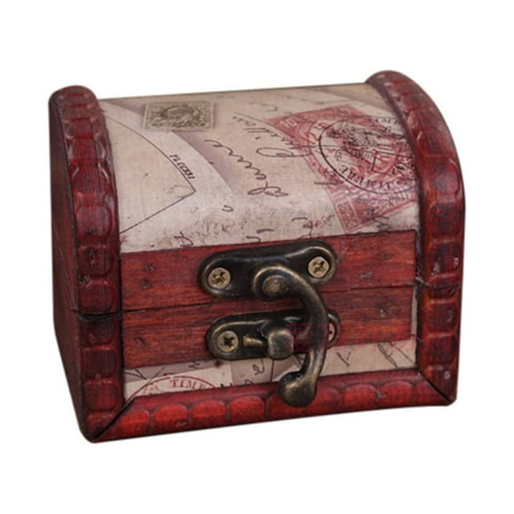 Kcavykas Clearance Sales,Canada DayDecorative Trinket Jewelry Storage Box Vintage Wooden Treasure Case
