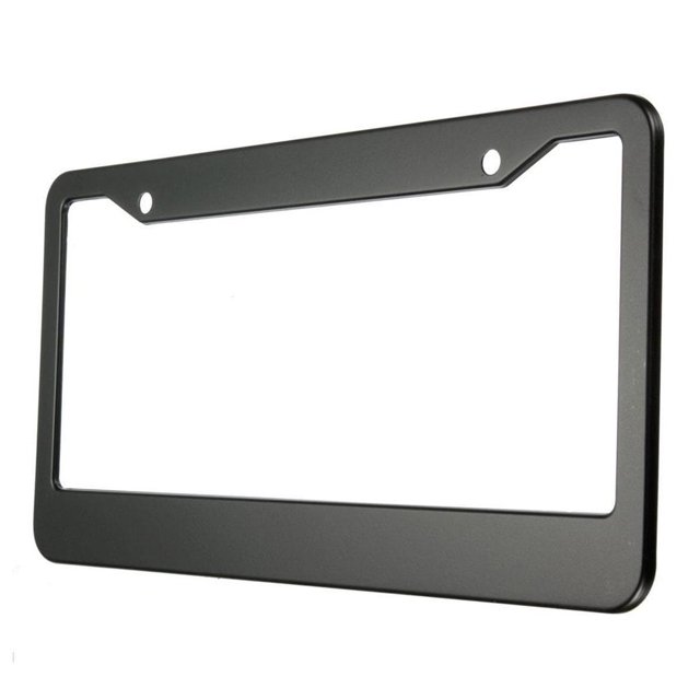 Kit de cubiertas para marco de matrícula de coche, de acero inoxidable, 12.0 x 6.0 in, 2 unidades