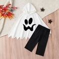 thumbnail image 5 of Curuila Toddler Halloween Jumpsuit For Stage Show Hallowmas Face Print Dress Up Cosplay Jumpsuit For Girls Boys Performance Fashionable Clothes Size 18-24 Months, 5 of 6