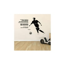 Keep Searching Keep Believing Quote Soccer Player Athlete Quotes Wall Sticker for Nursery Bedroom Children Kids World Cup Sport Fans Rooms Home Art Mural Decal Decor Vinyl Decoration Size (8x10 inch)