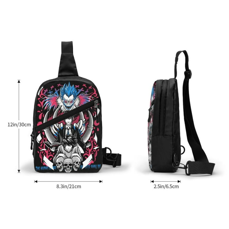 Death Note Ryuk Sling Crossbody Backpack Shoulder Bag Chest Bag