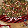 thumbnail image 5 of Fmbmuo Christmas Tree Skirt Plaid Red 35.4 Inch Christmas Decorations, Non Slide Traditional Short Plush Vintage Tree Skirt Complete Your Christmas Decor, 5 of 5