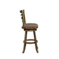 thumbnail image 2 of Linon Southern Wood Swivel Bar Stool, 29 inch Seat Height, 2 of 4