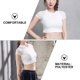 thumbnail image 5 of 1 camiseta de Fitness, camiseta interior de Fitness, camiseta ajustada para uso femenino HOMEMAXS MX9969424, 5 of 6