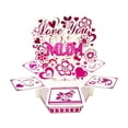 thumbnail image 1 of segolike Popup Card Handmade Romantic Flower Heart Decorative for Holiday Wedding Her Mum, 1 of 9
