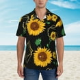 thumbnail image 2 of Xecao Flower (2) print Hawaiian shirt - a stylish short-sleeve button-down for men, perfect for casual beach and tropical outings., 2 of 9