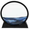 thumbnail image 3 of LongYTong 3D Dynamic Sand Art Liquid Motion, Moving Sand Art Picture Round Glass 3D Deep Sea Sandscape in Motion Display Flowing Sand Frame, 3 of 8