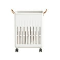 thumbnail image 2 of Kugisaki Folding Dirty Clothes Basket Household Bathroom Dirty Clothes Storage Basket With Wheels Laundry Storage Basket Bathroom Large Dirty Clothes Basket, 2 of 6