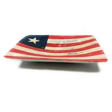 Wooden Fruit Plate 12" - Americana Decor | #ort17091