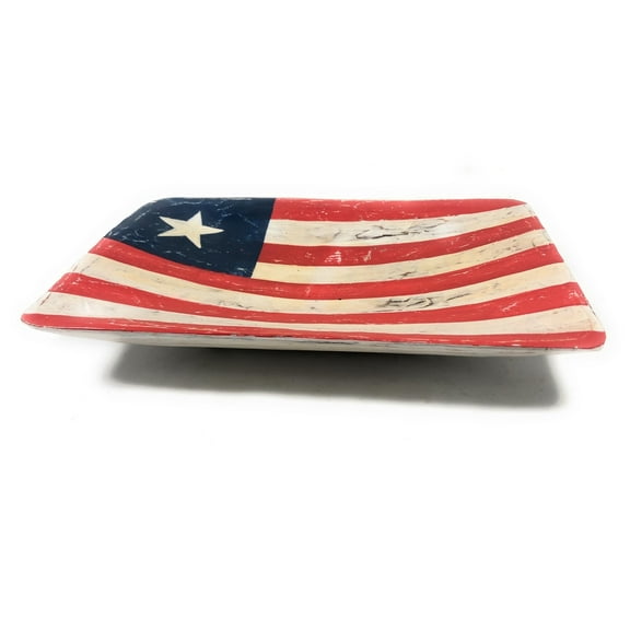 Wooden Fruit Plate 12" - Americana Decor | #ort17091