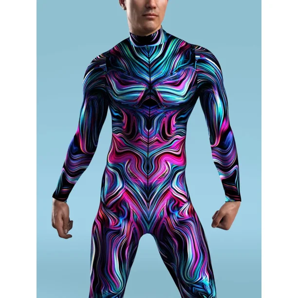 Disfraz de cuerpo entero para hombre y mujer, cara abierta, traje Zentai, traje elástico, cosplay para Halloween, carnaval, carnaval, disfraz de cuerpo entero, unisex, monocolor Disfraz de cuerpo entero para hombre y mujer, cara abierta, traje Zentai, traje elástico, cosplay para Halloween, carnaval, carnaval, disfraz de cuerpo entero, unisex, monocolor