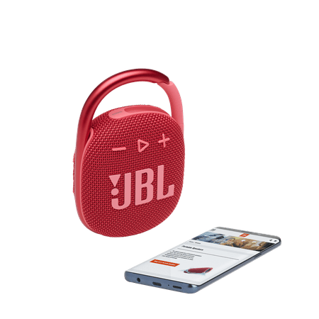 JBL - CLIP4 Portable Bluetooth Speaker - Red