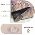 thumbnail image 6 of Round Rugs 3.3Ft, Pink Blue Spring Floral Round Area Rug Washable Indoor Throw Carpet, Rustic Summer Flower Botanical Soft Non Slip Circle Rug for Laundry Room Patio Home Decor Aesthetic, 6 of 8