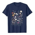 thumbnail image 4 of JSheng Summer Casual Tops for Women Loose Fashion Print Short Sleeve Round-Neck Tops for Women Comfortable Navy XXL, 4 of 5