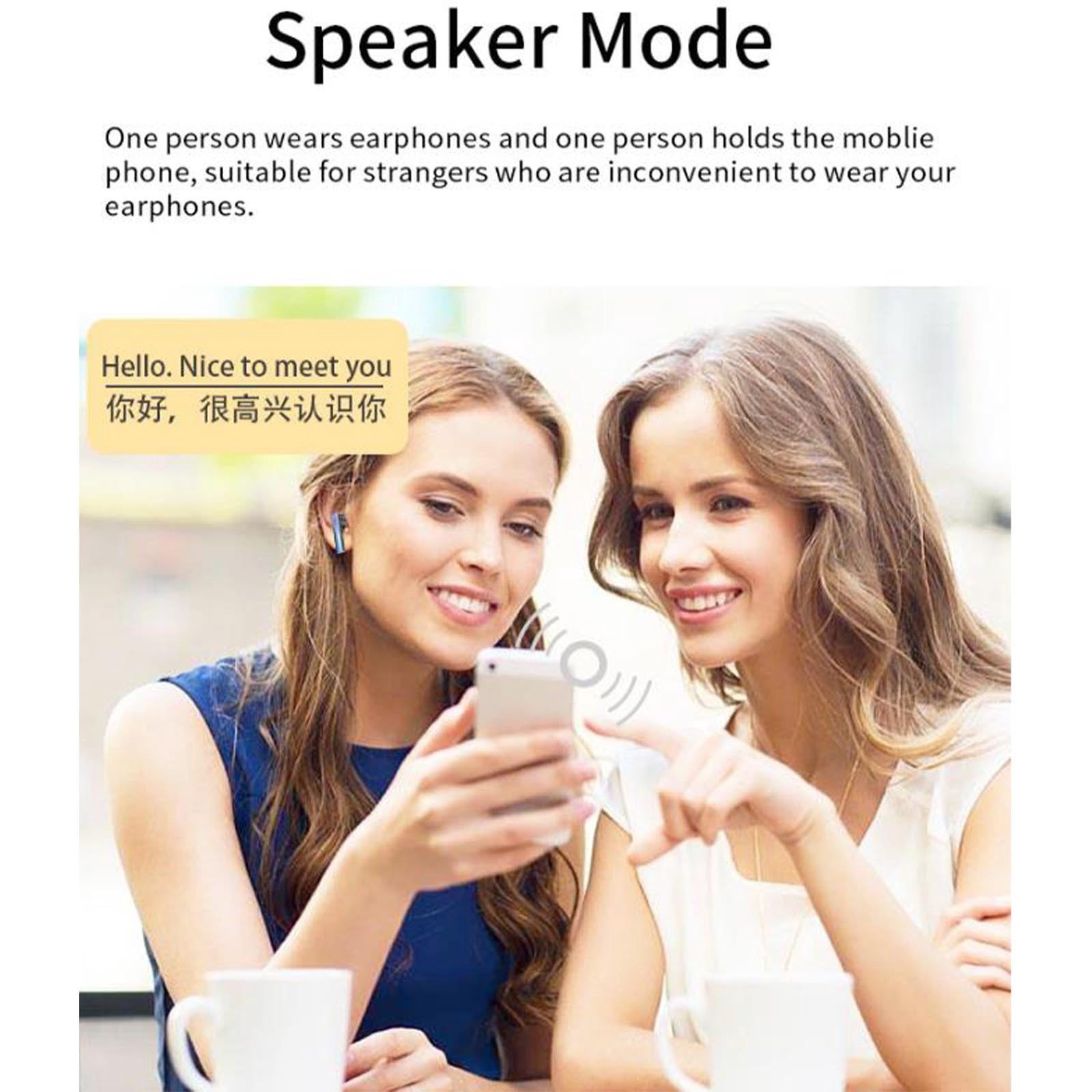 FYTPOV Translation Earbuds, Smart Ear Buds Wireless Bluetooth, Two-way Translator Earbuds, Translation Earbuds Real Time, Ear Buds for Travel Business Office, Gifts for Men