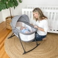 thumbnail image 4 of Baby Delight Go with Me Slumber Portable Rocking Infant Bassinet, Removable Canopy, Charcoal Tweed, 4 of 14