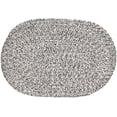 thumbnail image 4 of Super Area Rugs Farmhouse Braided Rug Soft Cotton Kitchen Reversible Carpet, Black & White, 5' X 7' Oval, 4 of 5