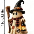 thumbnail image 3 of PLLFRLRT Lighted Vintage Patchwork Halloween Decorations Indoor Desktop Lamp for Mantel Shelf Entryway Porch Decor, 3 of 4