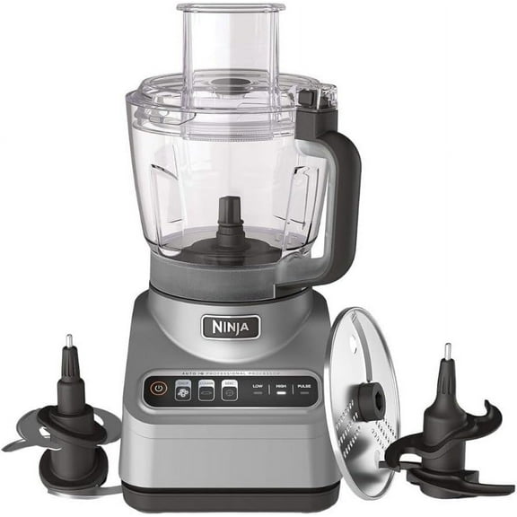 Restored Ninja® Professional Food Processor, 850 Watts, 9-Cup Capacity, Auto-iQ Preset Programs, BN600 (Refurbished)