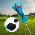 thumbnail image 4 of Funda de cabeza de palo de Golf de PU con n.  degree etiqueta, forro polar impermeable, funda con patrón de tiburón para Fairway Woods Driver, regalo para h 1 azul marino Macarena  Funda para palos de golf, 4 of 8