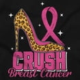 thumbnail image 2 of Crush Breast Cancer Cheetah Stiletto Women Plus Size Crewneck Sweatshirt Brisco Brands 2X, 2 of 5