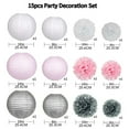thumbnail image 2 of Party decorations, hanging paper lanterns and pompom woodland graduation birthday party decorations, 2 of 5