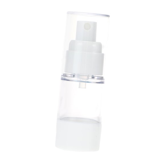 Unique Bargains 1 Pc Portable Round Airless Pump Spray Bottle for Travel Gym 15ml 0.51oz White