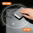 thumbnail image 2 of 3-in-1 stove and oven cleaning set-Suitable for ceramic, electric, gas, and induction stoves glass stove cleaner-Includes heavy-duty scraper and double-sided sponge, for removing burned-on grease, oi, 2 of 4