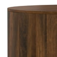 thumbnail image 6 of Simpli Home Millbury SOLID MANGO WOOD 36 inch Wide Round Contemporary Drum Coffee Table in Walnut Brown, Fully Assembled, 6 of 6