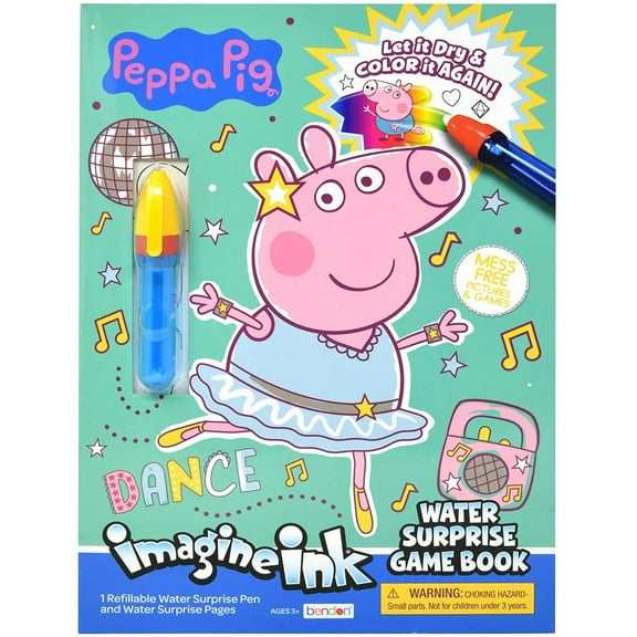 Peppa Pig Imagine Inc Water Surprise W/ 1 Refillable Pen