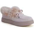 thumbnail image 4 of YAZI Winter Flat Boots Warm Durable Shoes Casual Fashion Fur Lining Ankle Snow Boots Loafer Flats Platform Thick Plush Shoes for Women, 4 of 7
