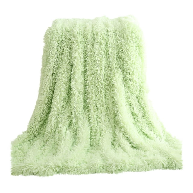 RYRDWP Plain Color Double-sided Velvet Window Blanket Bedside Bed Tail Blanket Double-layer Velvet Conditioning Blanket White Blanket Sofa Blanket Cover Blanket