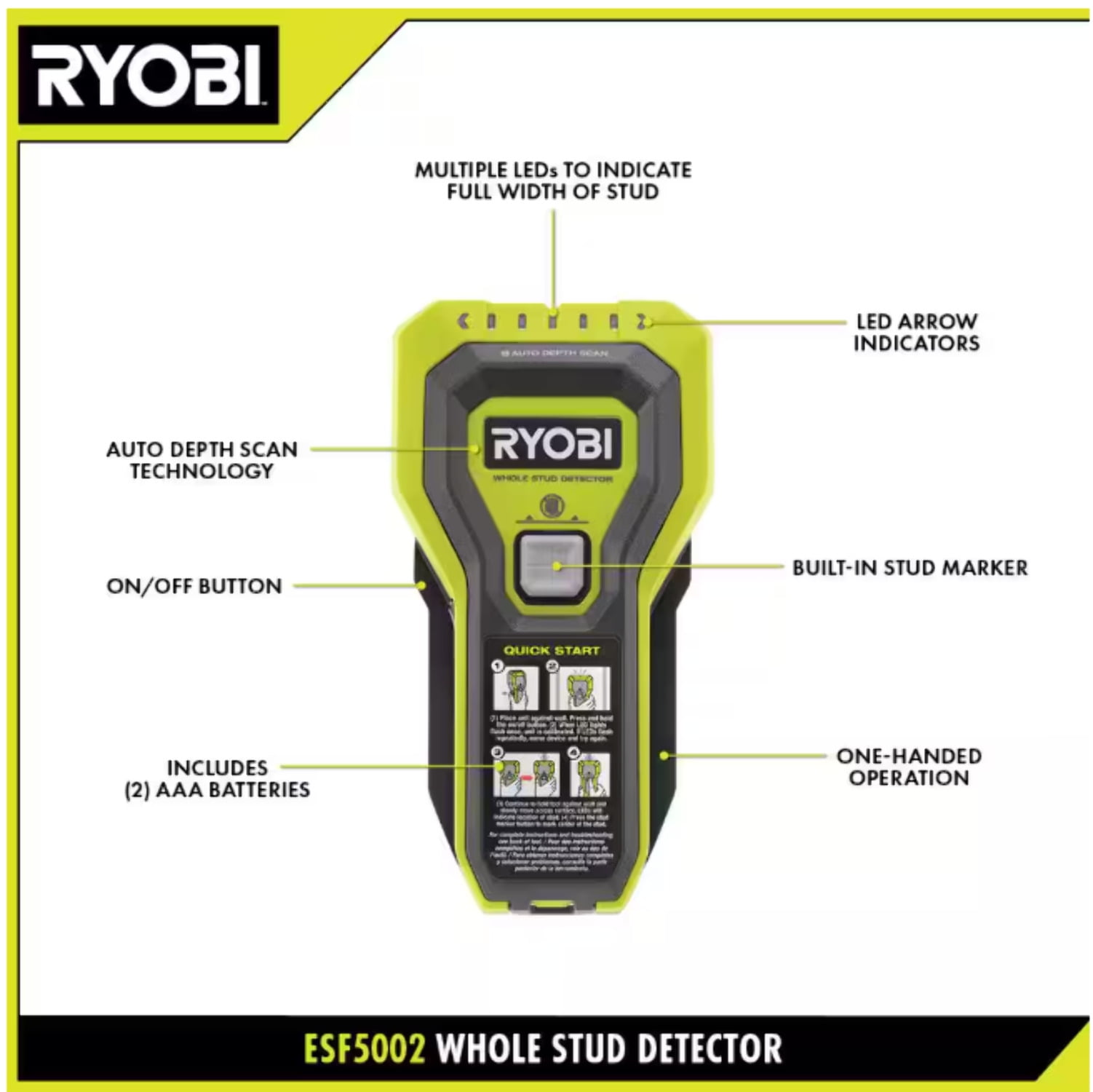 RYOBI Whole Stud Detector