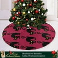 thumbnail image 6 of GZHJMY Halloween Tree Skirt Cat Xmas Tree Skirt Floor Door Round Mat Decorations for Holiday Party Home Christmas Day Ornaments, 35.4", 6 of 6