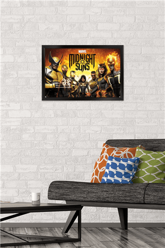 Marvel Midnight Suns - Key Art Wall Poster, 14.725" x 22.375" Framed