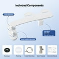 thumbnail image 3 of Ultra-Slim Bidet Attachment Non-Electric Water Bidet Toilet Seat Attachment with Pressure Controls,Retractable Self-Cleaning Dual Nozzles for Frontal & Rear Wash, 3 of 6