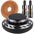 thumbnail image 1 of EIMELI Solar Car Air Freshener Solar Rotating Car Aroma Diffuser with 2 Essential Oil Small Car Essential Oil Diffuser Odor Eliminator Auto Interior Decoration for Car Cologne, 1 of 4