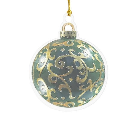 

2PC Home Decor Christmas Ball Pendant Tree Decoration Acrylic Room Decor Wall Bedroom Bathroom Kitchen Living Room