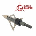 thumbnail image 6 of Allen Company PowerPoint Archery Broadheads, 3-pack, 100-Grains, Black, 6 of 12