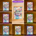 thumbnail image 3 of Hippie Persian Portrait Watercolor Tie-Dye Vintage Styles Acrylic Plaque with Wood Photo Frame Box Cat Lover Kitten Owner Gifts Light Box - 00014, 3 of 5