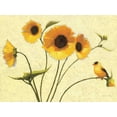 thumbnail image 2 of Novak, Shirley 24x19 Gold Ornate Wood Framed with Double Matting Museum Art Print Titled - Sunny Flowers IV, 2 of 4