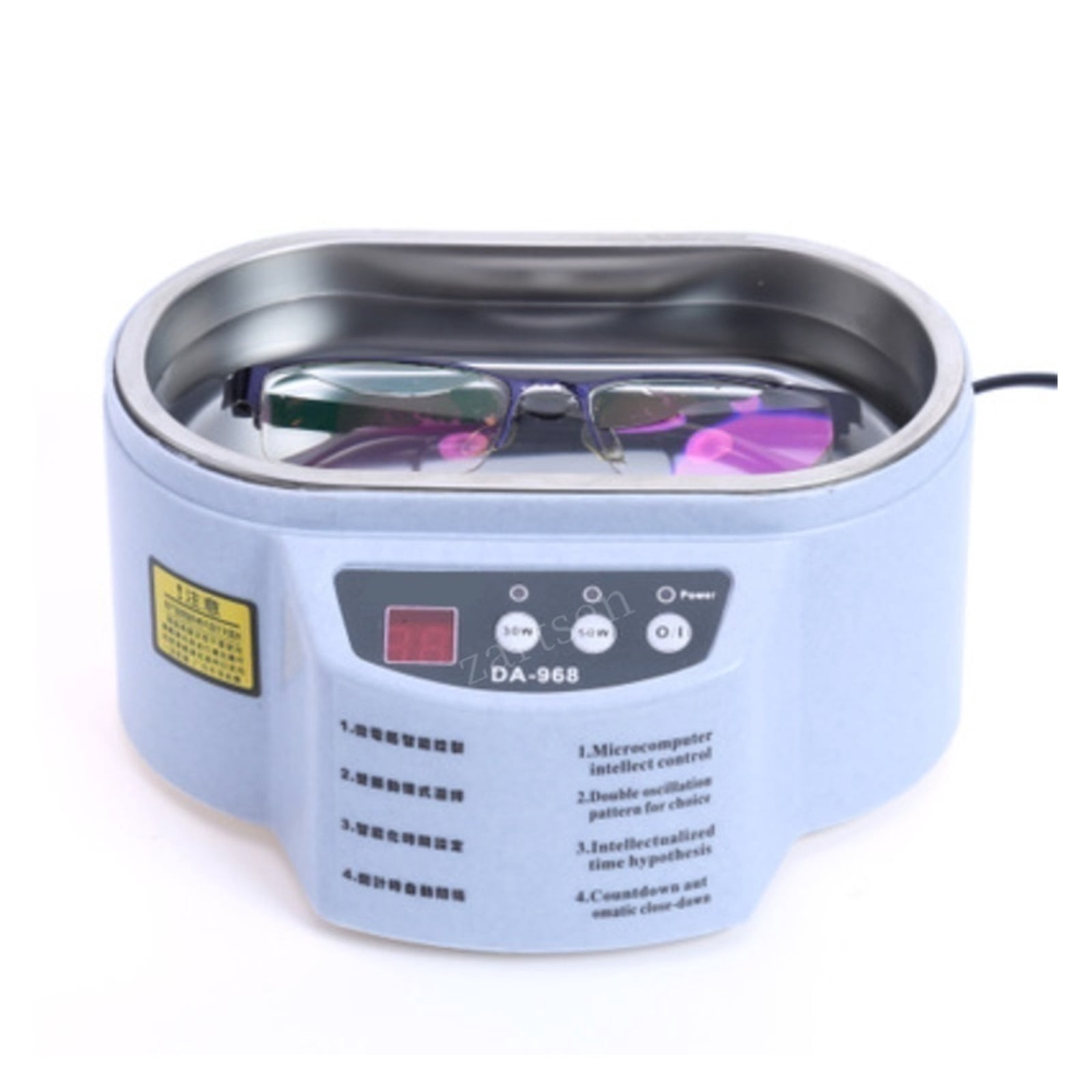 30/50W Digital Ultrasonic Cleaner Tub Dual Frequency Vibration Jewelry Parts Glasses Circuit Board Portable Watch Washer Machine