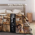 thumbnail image 4 of AISENIN Personalized Gifts for Mom Custom Photo Gifts Throw Blanket for Mom from Daughter Best Mom Ever Gifts Picture Blankets Birthday Christmas Gift Ideas, 4 of 5