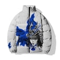 thumbnail image 4 of Ropa informal de algodón de invierno para hombre, ropa de algodón con estampado de samuráis japoneses para mujer, abrigo, chaquetas de calle Harajuku, abrigos para hombre, 4 of 5