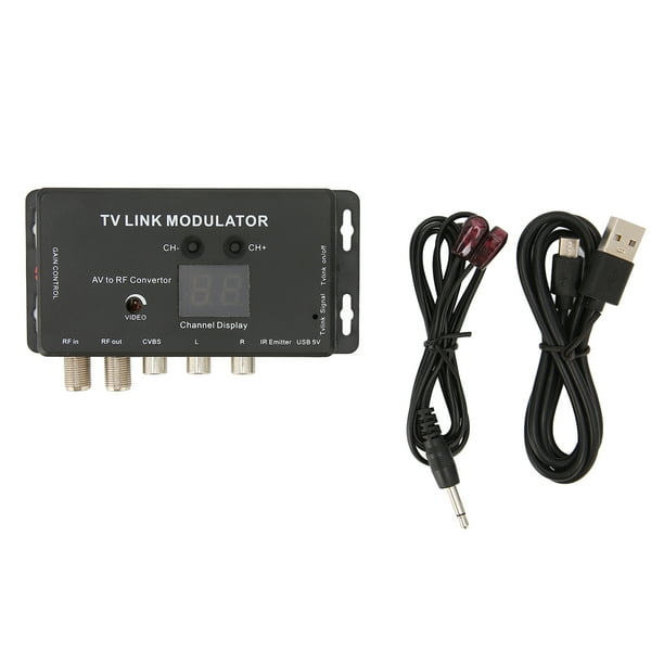 Un modulador Vto RF, modulador de enlace de TV TM70RG Un convertidor Vto RF Convertidor electrónico UHF para el hogar de alta capacidad