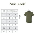 thumbnail image 2 of JERZEES Dri-Power Short Sleeve T-Shirt for Men, Rib Collar Casual Military Green Tee, 5 Pack, 3XL, 2 of 5