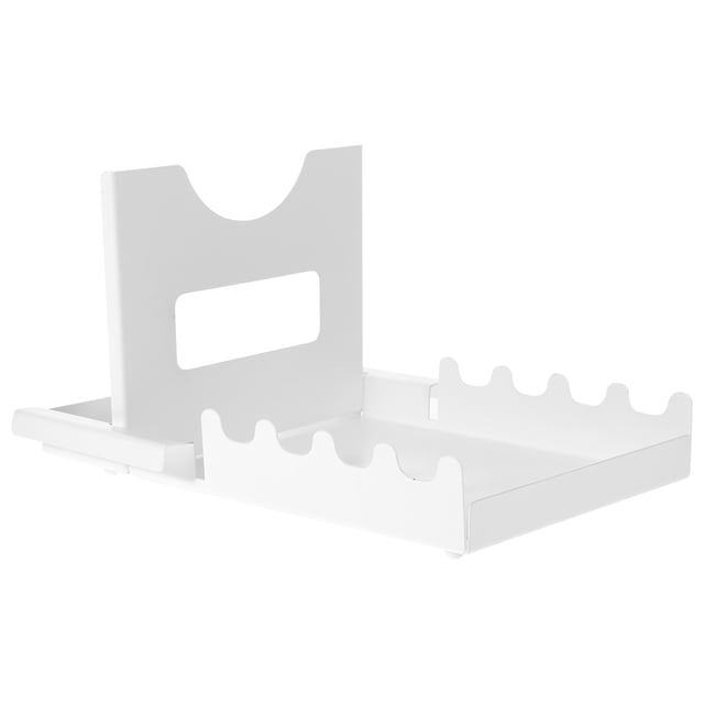 Organizador de tapas de ollas Soporte multifuncional para tapas y cucharas Soporte para tapas de ollas
