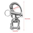 thumbnail image 4 of 2PCS 1/2in Oarlock Socket 316 Stainless Steel Polished Finish Side Mount for Yacht RV Marine, 4 of 5